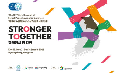  The 18th World Summit of Nobel Peace Laureates Gangwon will be held in Pyeongchang