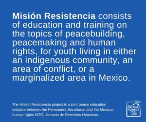 LAUNCH OF MISIÓN RESISTENCIA PEACE EDUCATION PROJECT